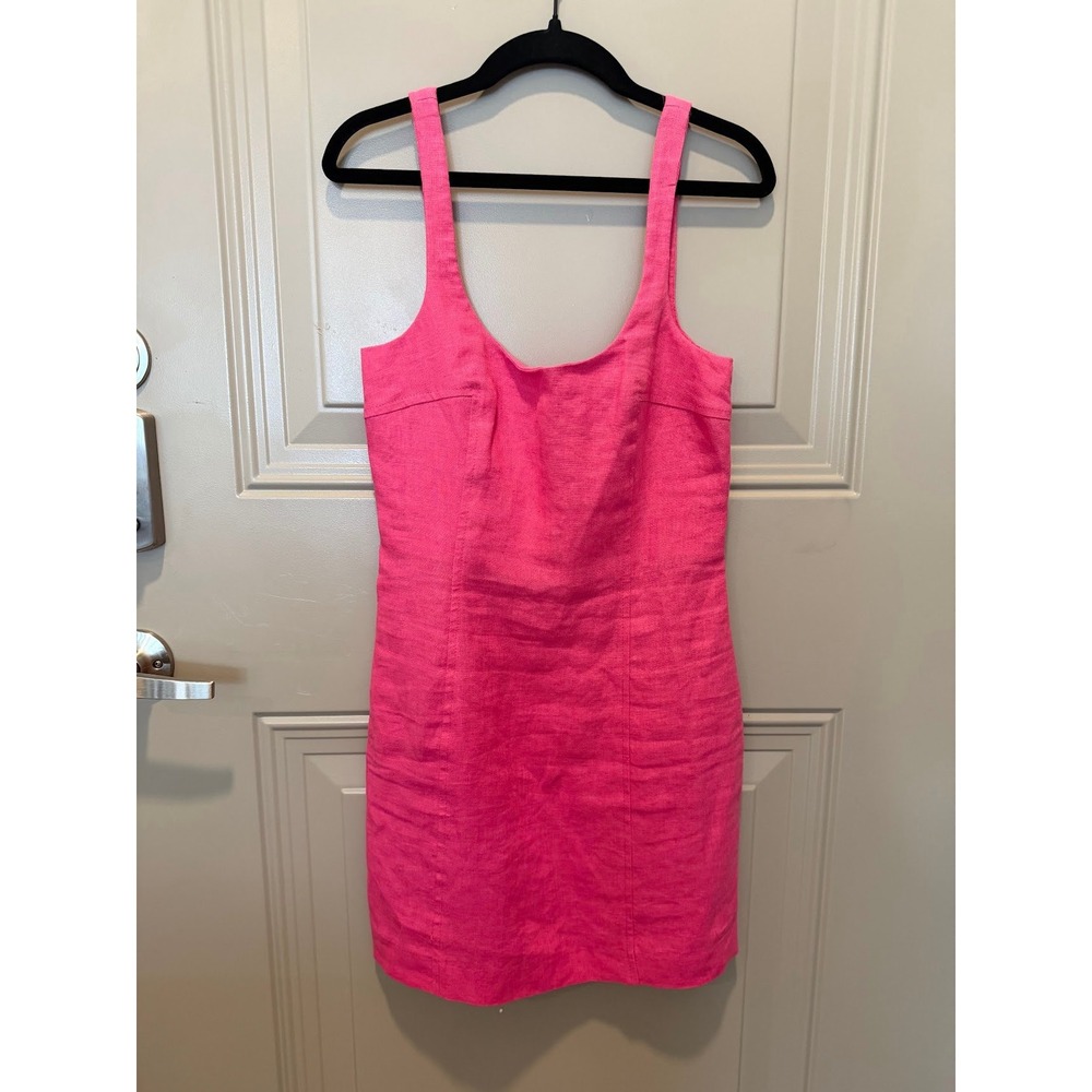 Bec +‎ Bridge Linen Dress Pink Size 2